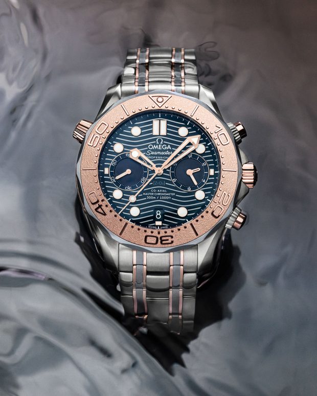 Omega Seamaster Diver 300M Chronograph bộ vỏ titanium: Tuyệt phẩm lặn biển đỉnh cao