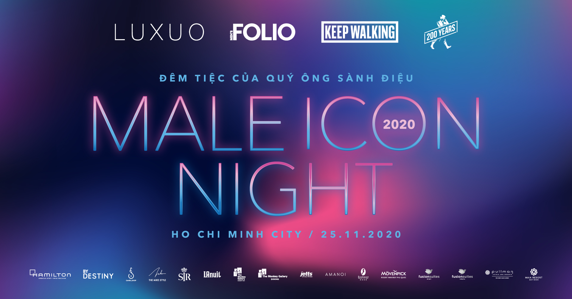 Male ICON Night 2020 chính thức khởi động: Đêm tiệc của quý ông sành điệu