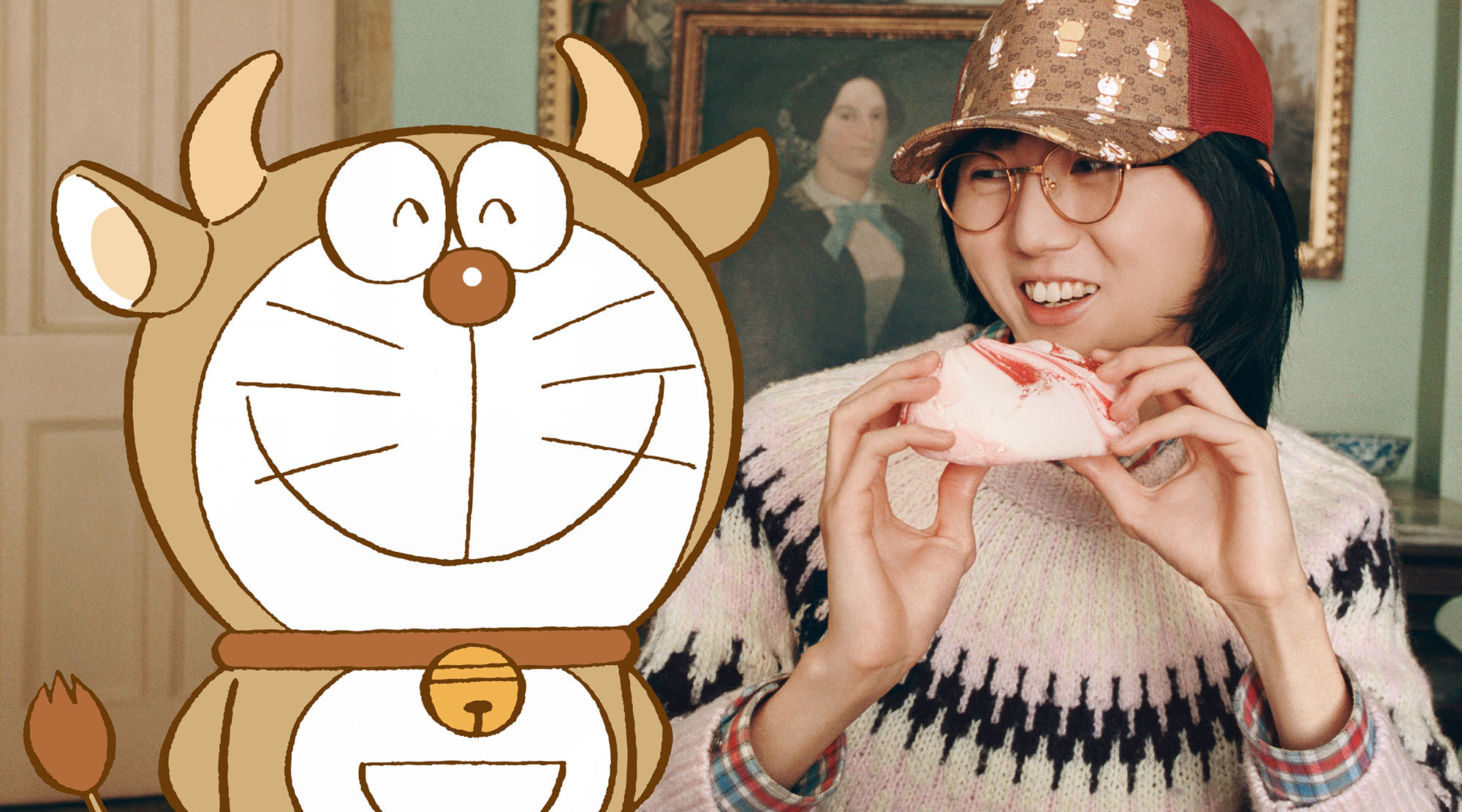 Gucci x Doraemon: Mèo máy hóa “sửu nhi” đón chào năm mới 2021