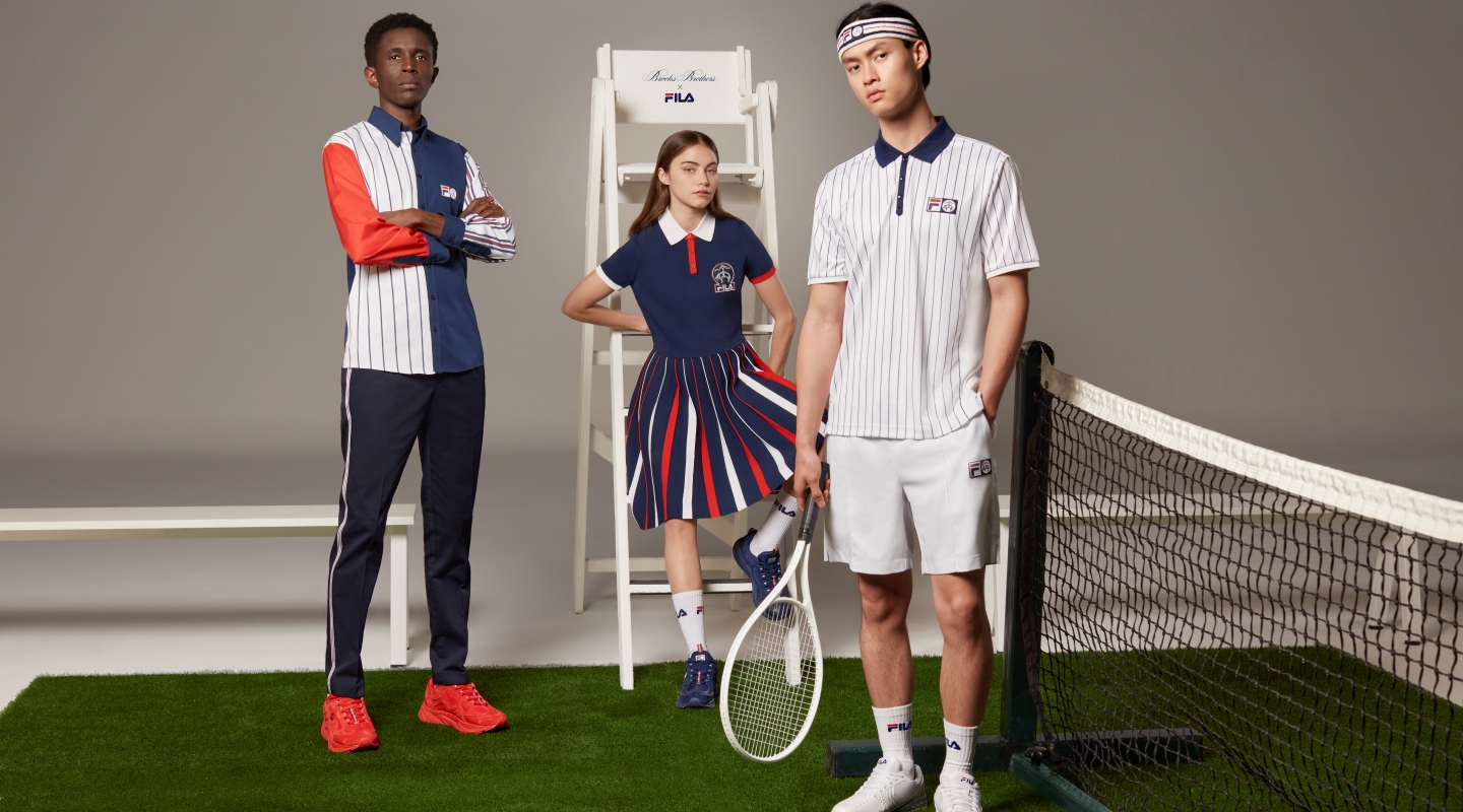 BST giới hạn Brooks Brothers x FILA: Trải nghiệm môn quần vợt phong cách mới