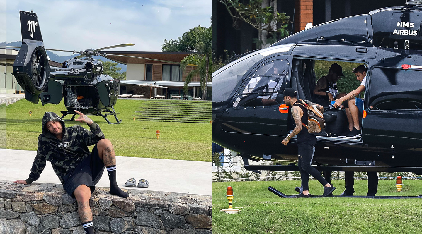 Không màng đến siêu xe Neymar tậu hẳn trực thăng cá nhân để tiện di chuyển