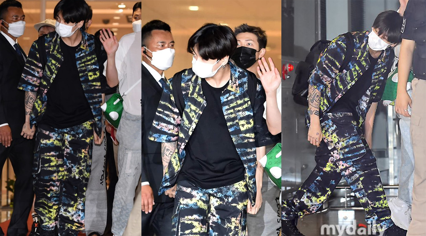 Jungkook Louis Vuitton Airport Outfits For Men