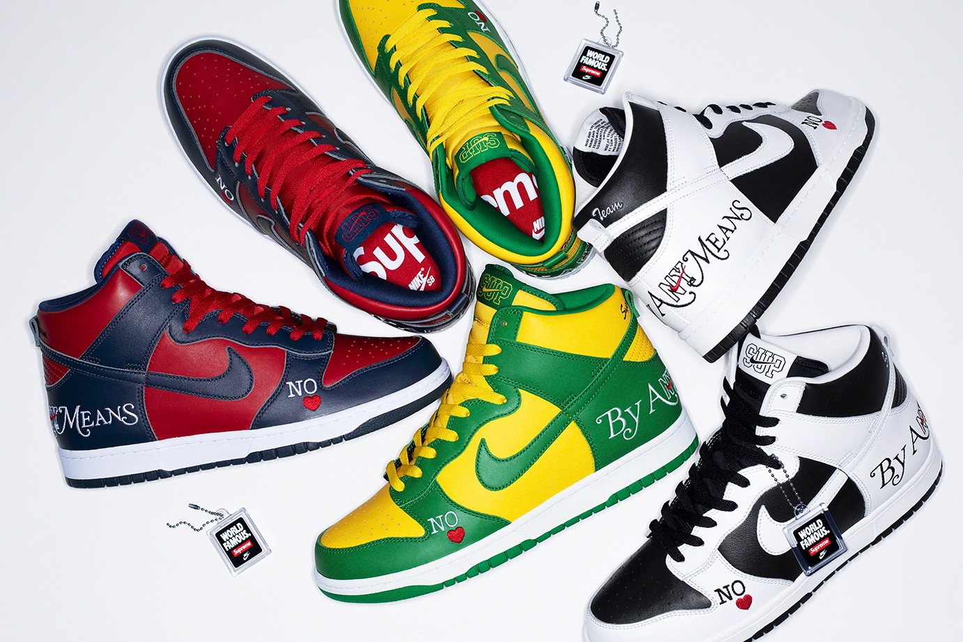 dòng giày Supreme x Nike SB Dunk High "By Any Means"
