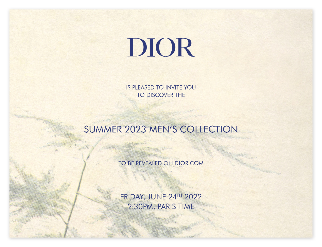 LIVESTREAM Show diễn Dior Men mùa Hè 2023 lúc 730PM 24062022