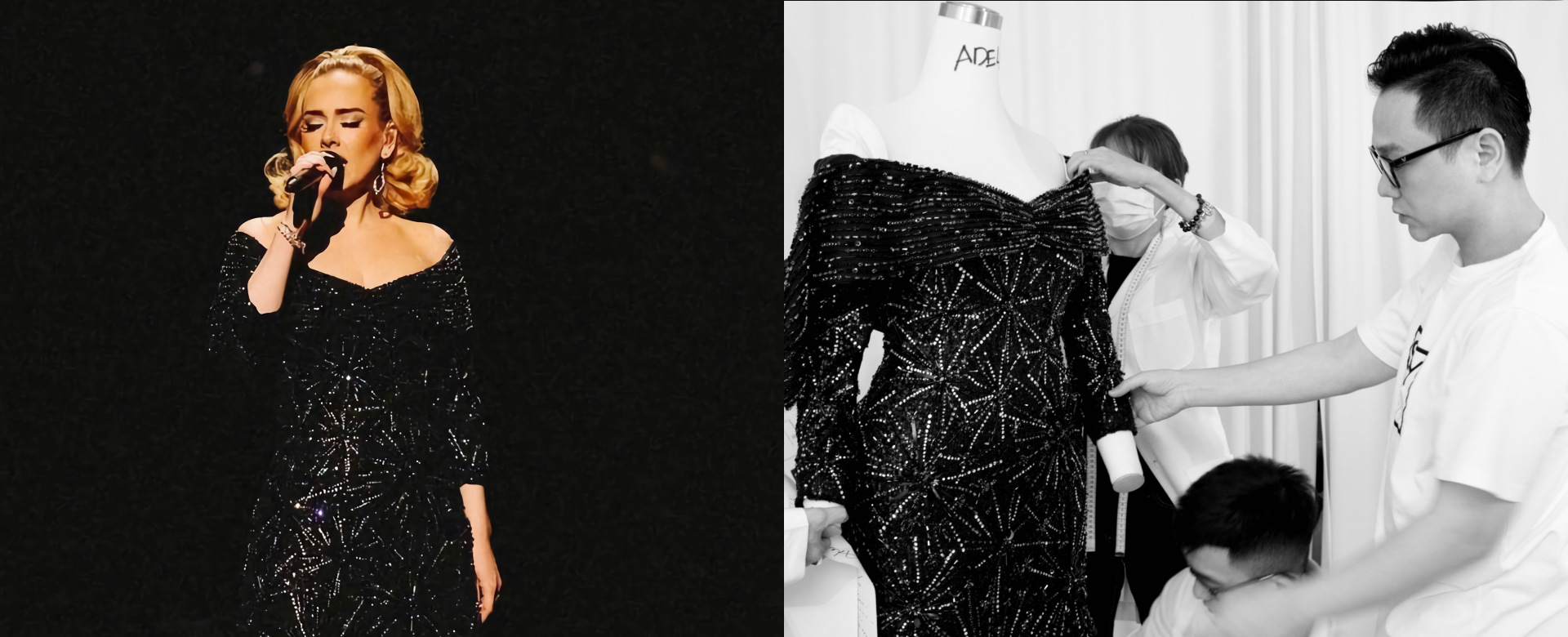 Adele mặc trang phục của nhà thiết kế Công Trí