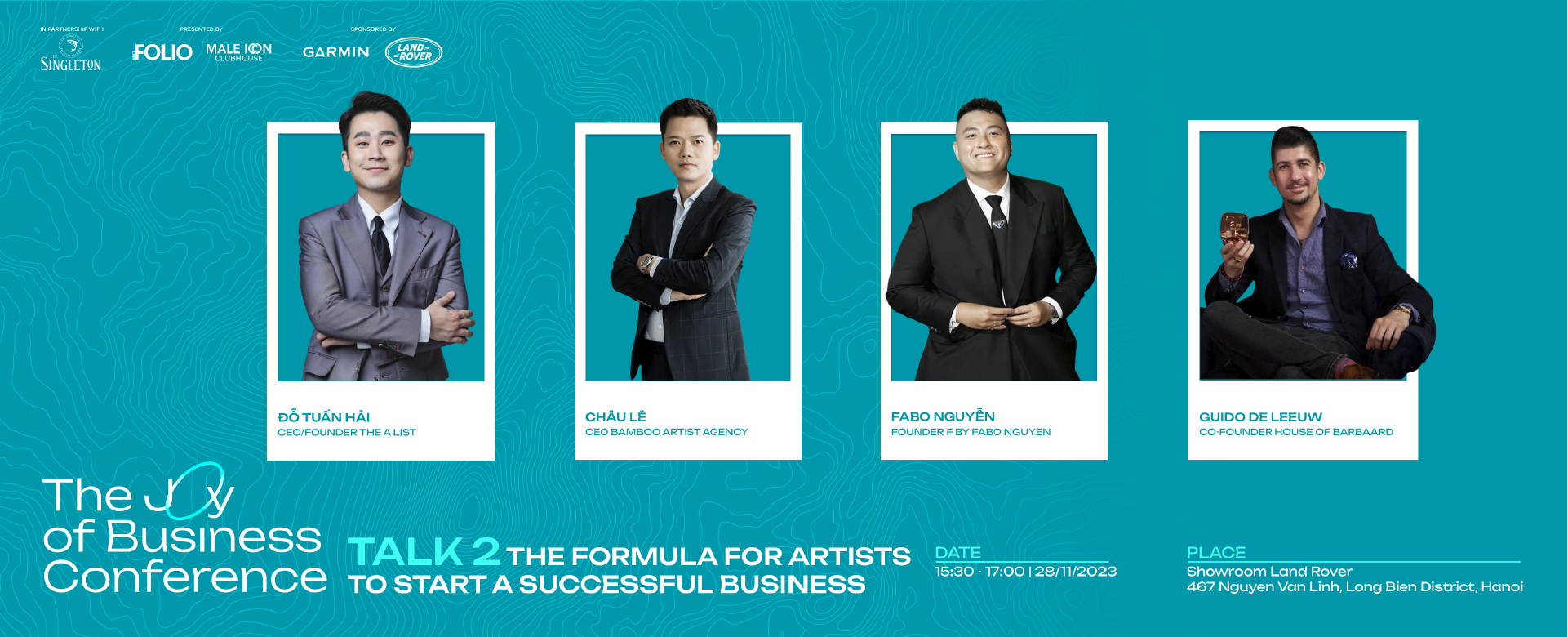 4 doanh nhân tiêu biểu trong lĩnh vực Art & Creativity góp mặt tại “The Joy of Business Conference”