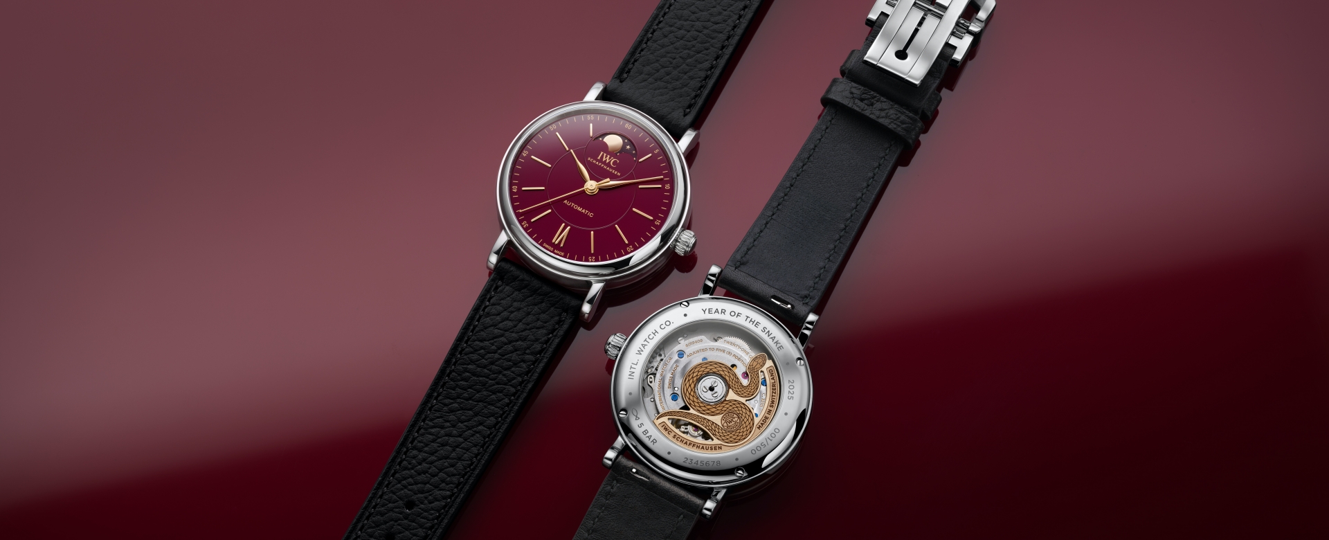 IWC Schaffhausen tôn vinh văn hóa Á Đông với Portofino Automatic Moon Phase 37 Year Of The Snake